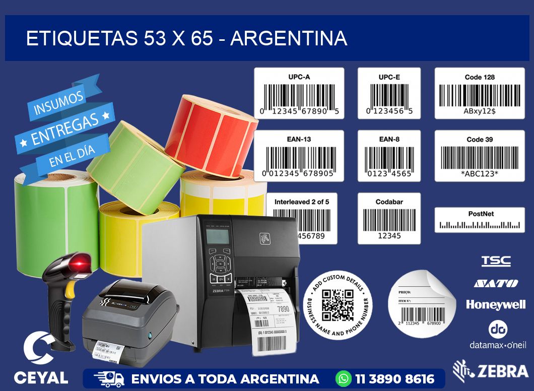 ETIQUETAS 53 x 65 - ARGENTINA