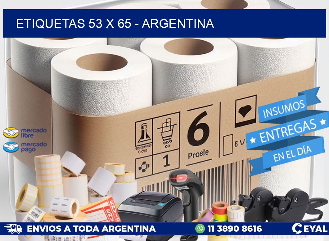 ETIQUETAS 53 x 65 - ARGENTINA