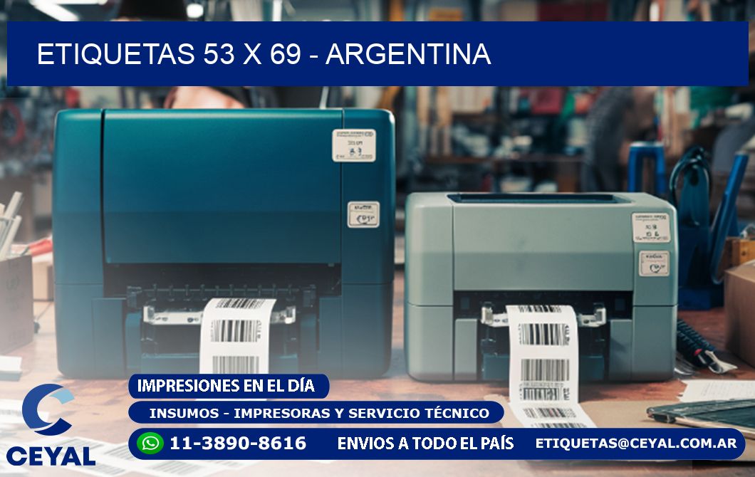 ETIQUETAS 53 x 69 - ARGENTINA