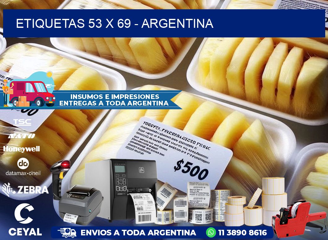 ETIQUETAS 53 x 69 - ARGENTINA