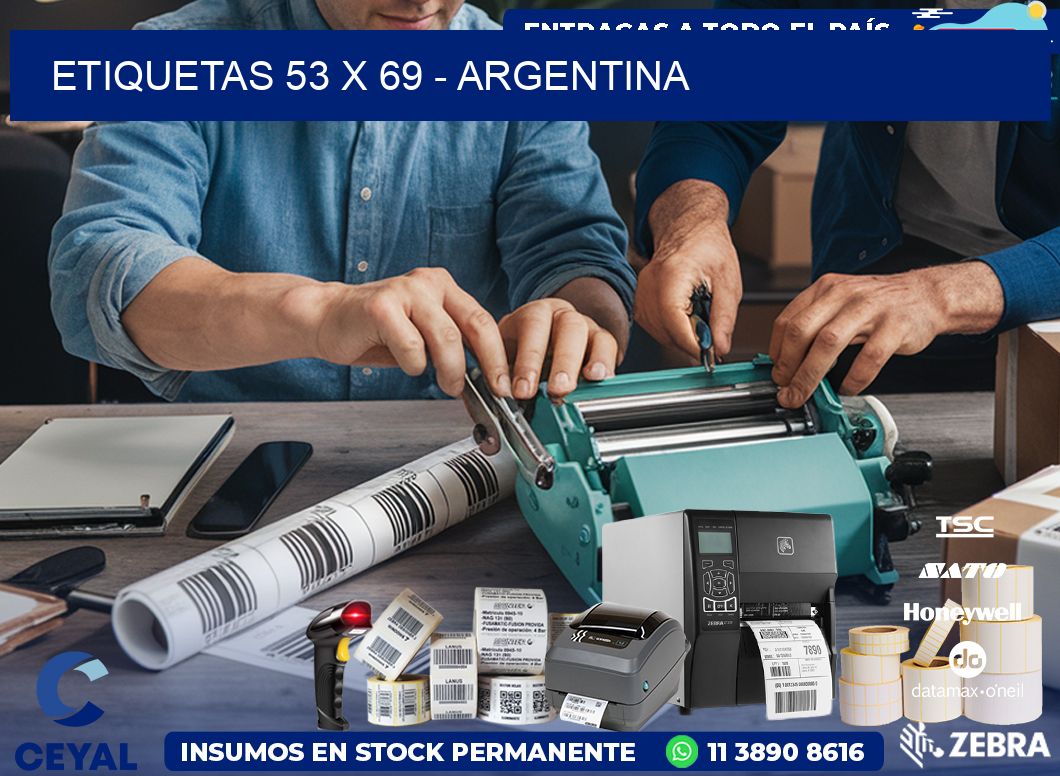 ETIQUETAS 53 x 69 - ARGENTINA