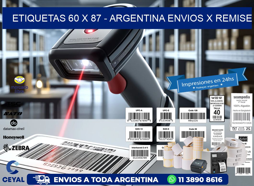 ETIQUETAS 60 x 87 – ARGENTINA ENVIOS X REMISE