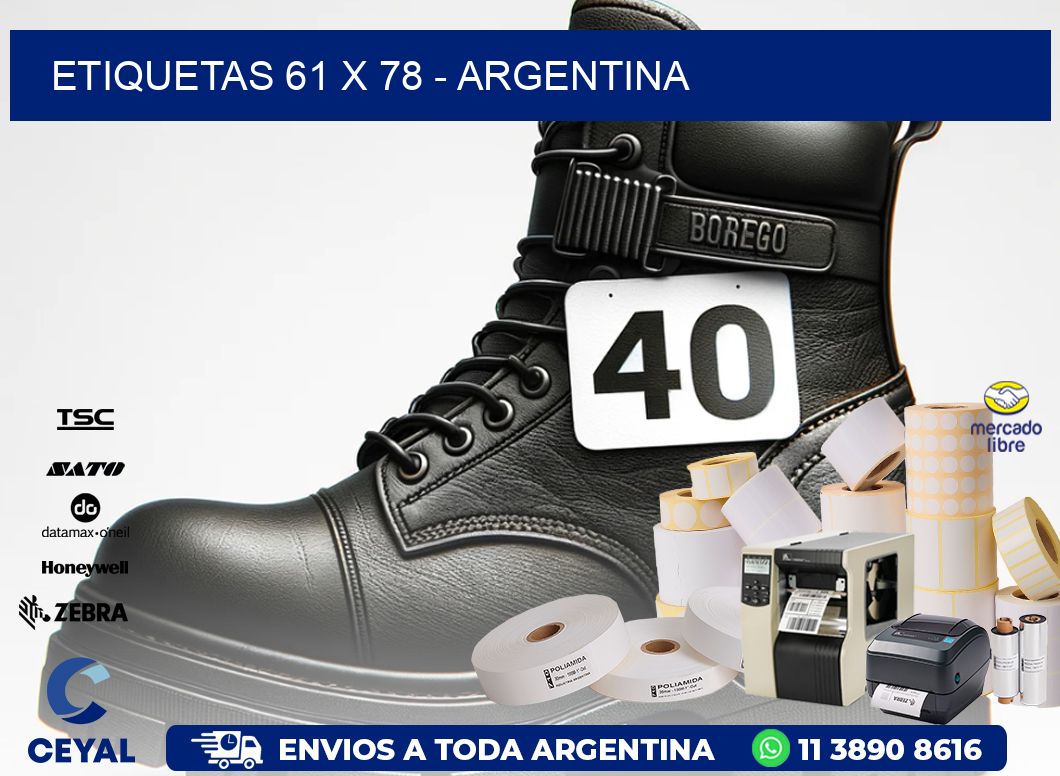 ETIQUETAS 61 x 78 - ARGENTINA