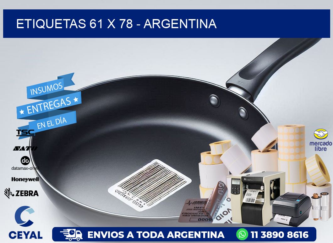 ETIQUETAS 61 x 78 - ARGENTINA