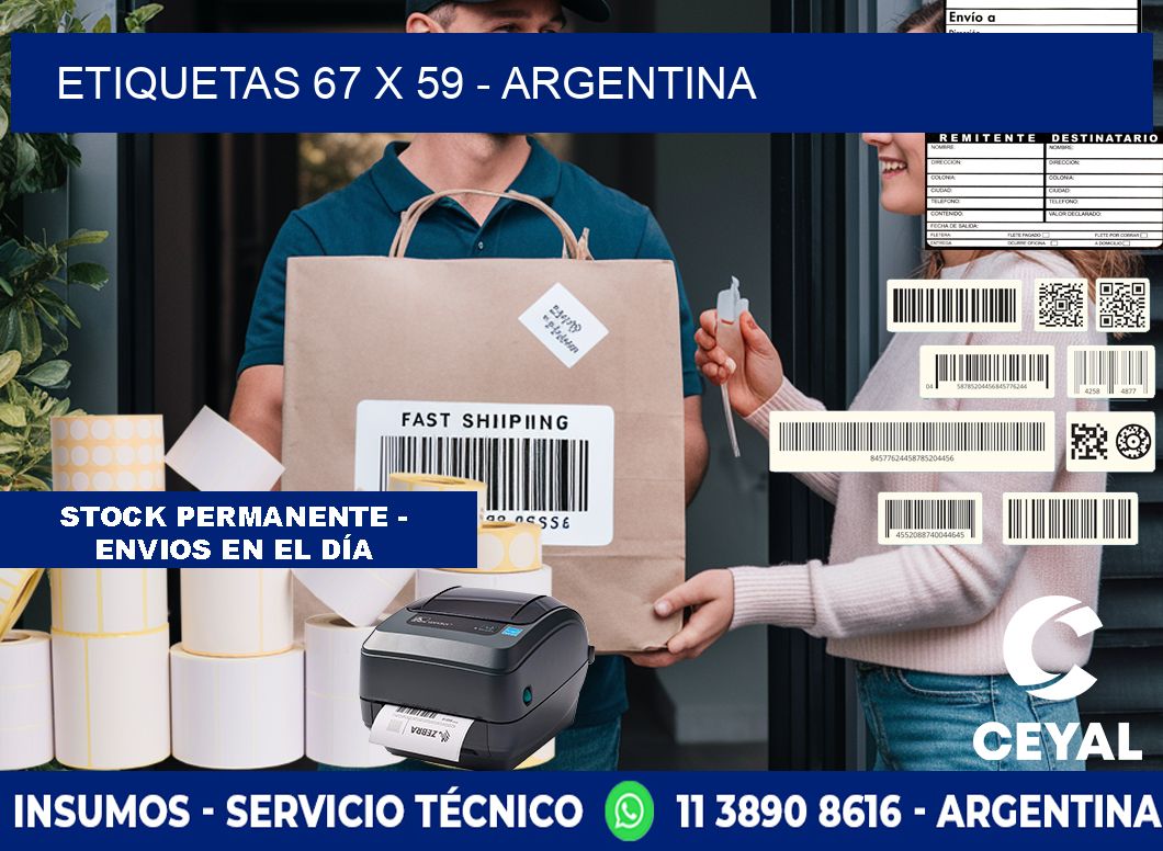 ETIQUETAS 67 x 59 - ARGENTINA