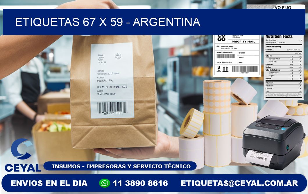 ETIQUETAS 67 x 59 - ARGENTINA