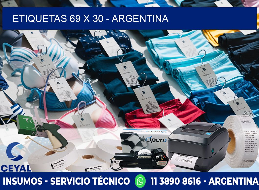 ETIQUETAS 69 x 30 - ARGENTINA