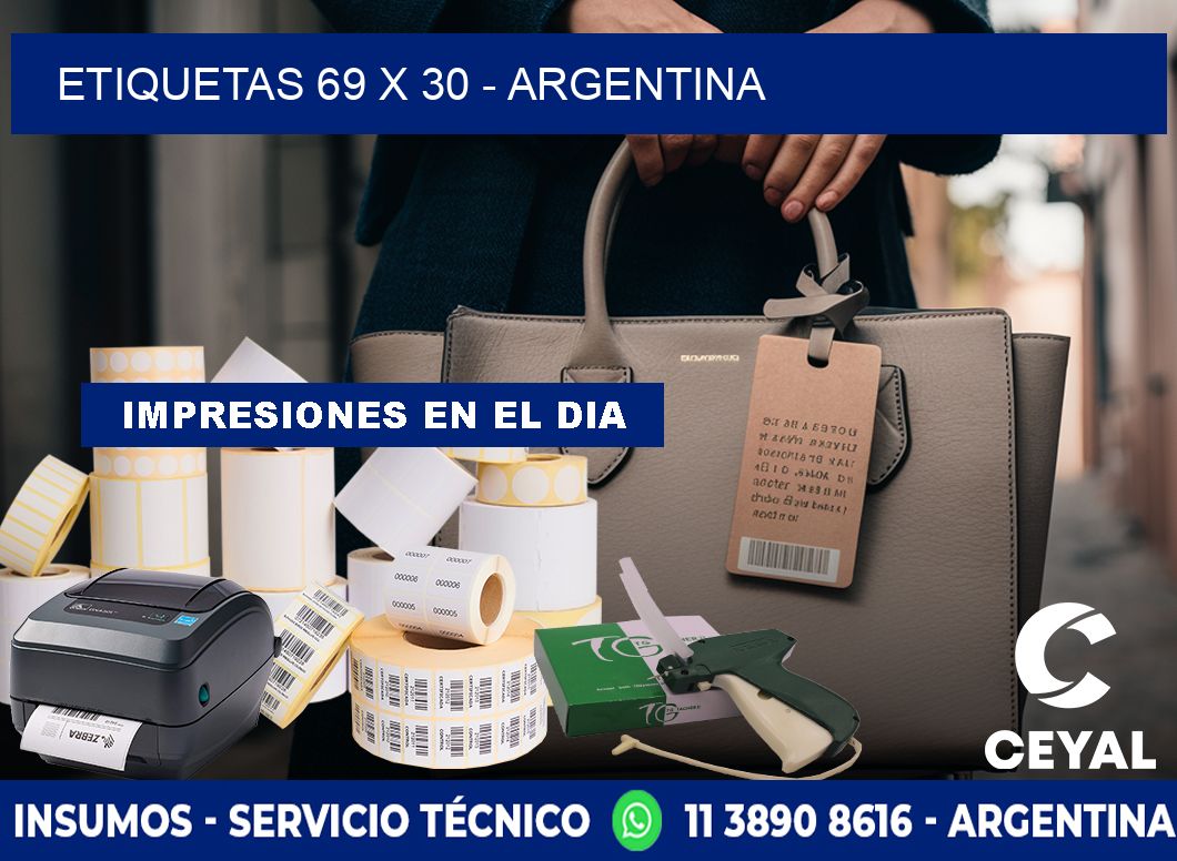 ETIQUETAS 69 x 30 - ARGENTINA