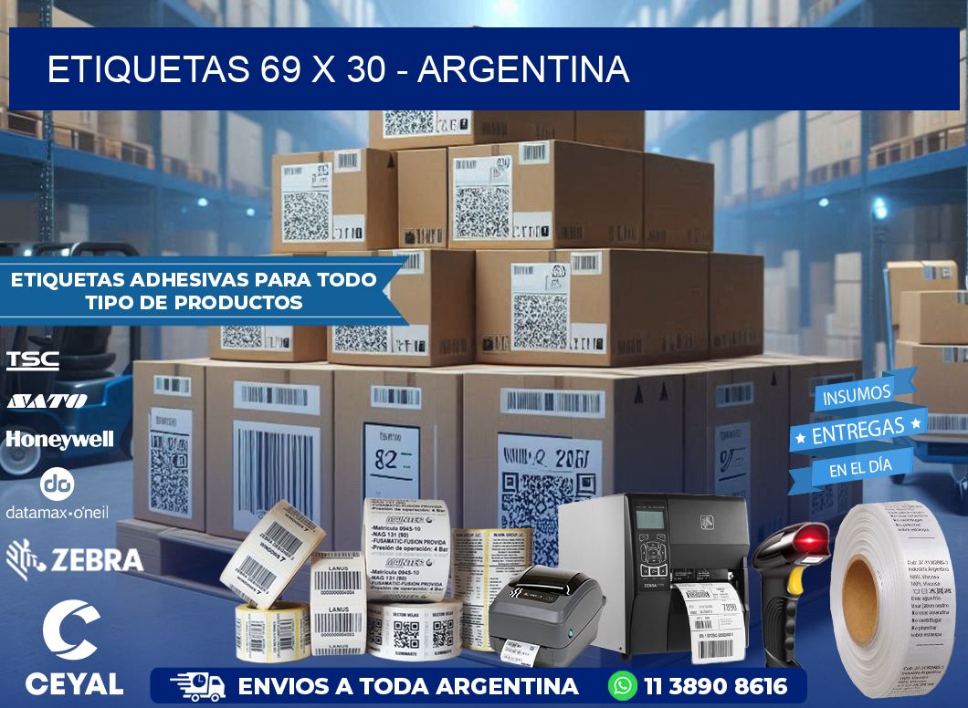 ETIQUETAS 69 x 30 - ARGENTINA