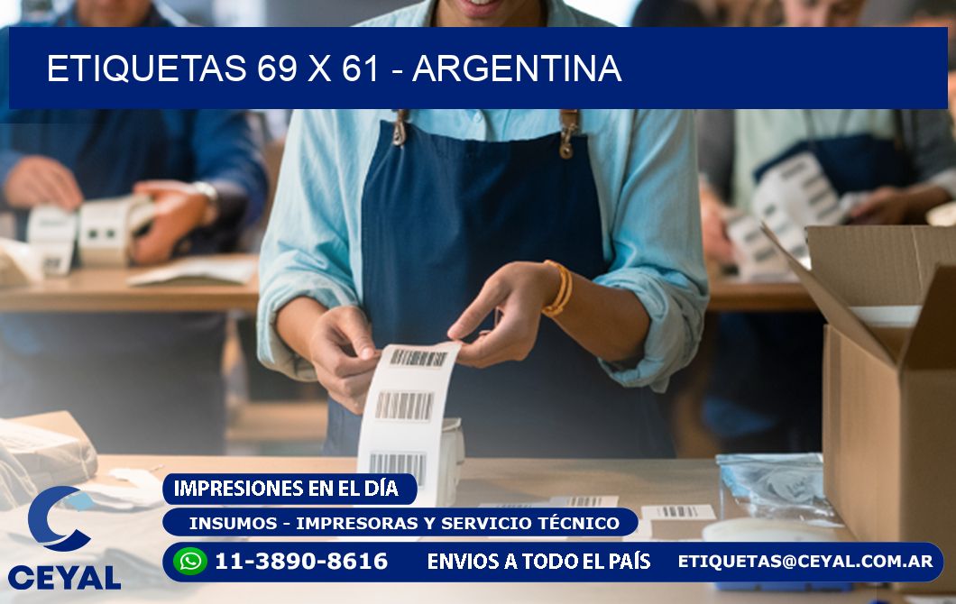 ETIQUETAS 69 x 61 - ARGENTINA