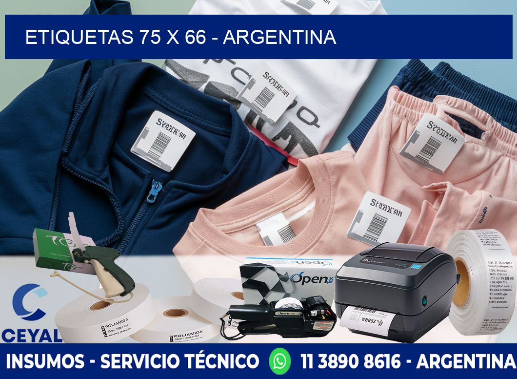 ETIQUETAS 75 x 66 - ARGENTINA