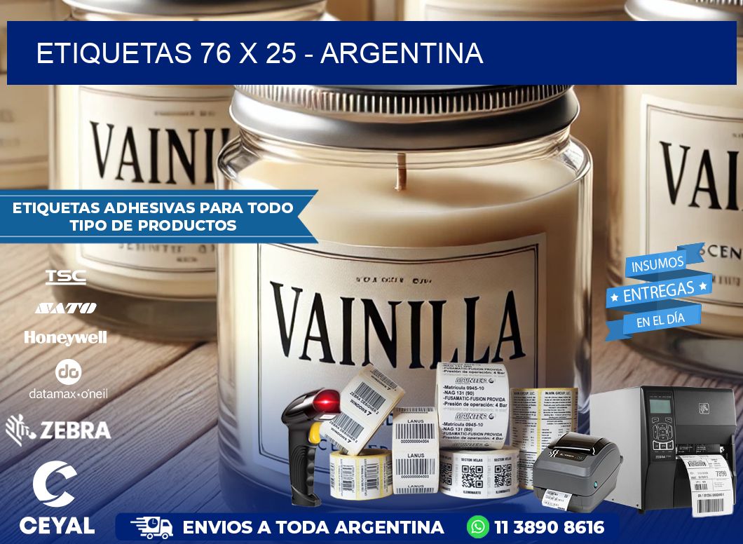 ETIQUETAS 76 x 25 – ARGENTINA