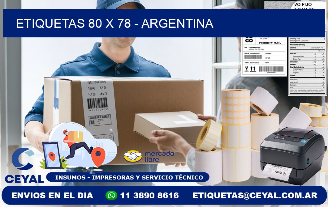 ETIQUETAS 80 x 78 - ARGENTINA