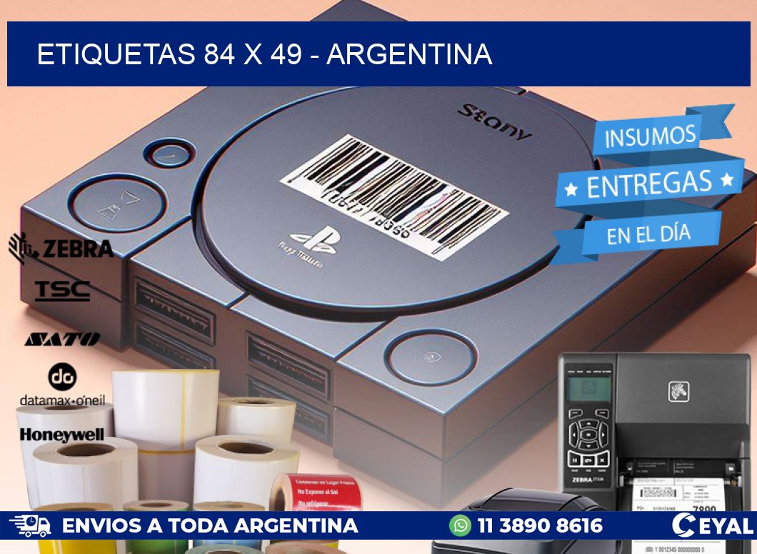 ETIQUETAS 84 x 49 - ARGENTINA