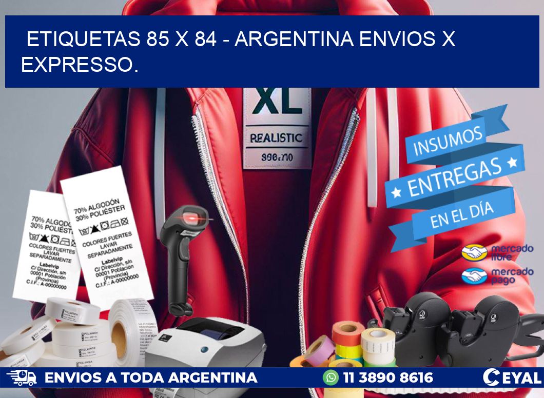 ETIQUETAS 85 x 84 – ARGENTINA ENVIOS X EXPRESSO.