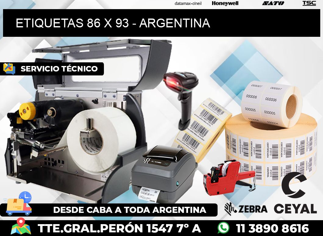 ETIQUETAS 86 x 93 - ARGENTINA