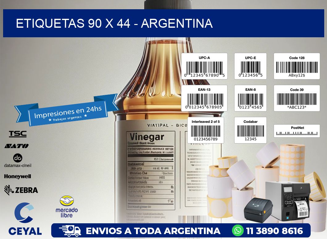 ETIQUETAS 90 x 44 - ARGENTINA