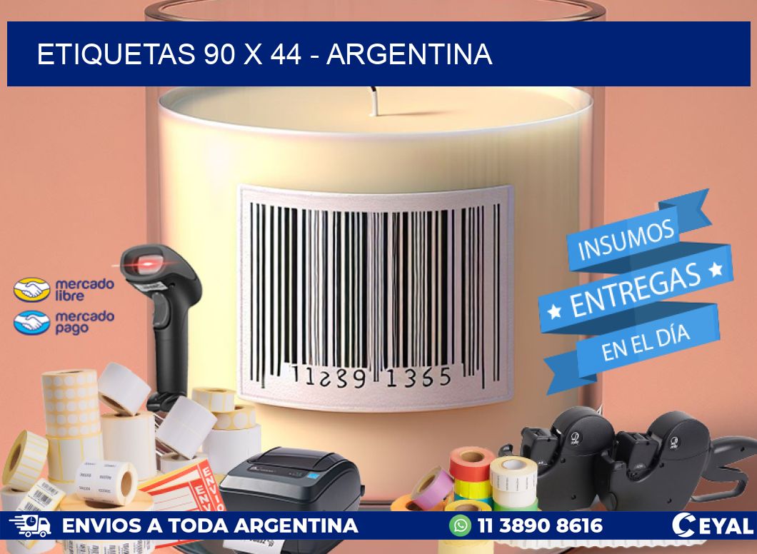 ETIQUETAS 90 x 44 - ARGENTINA