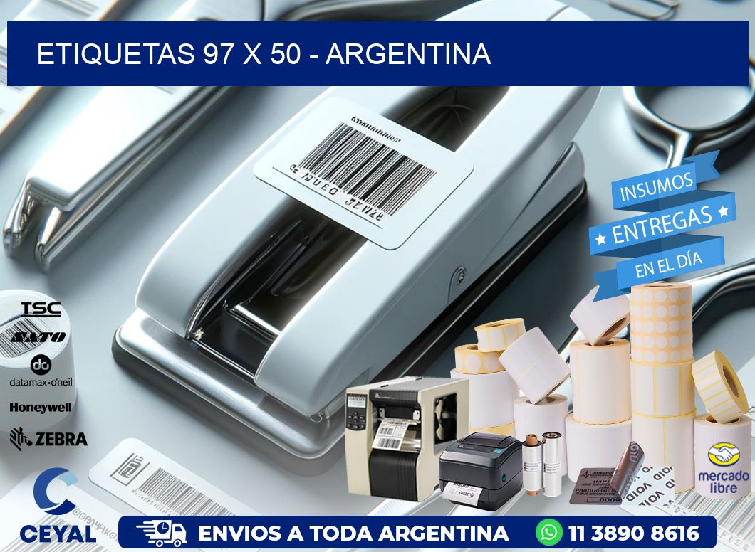 ETIQUETAS 97 x 50 - ARGENTINA