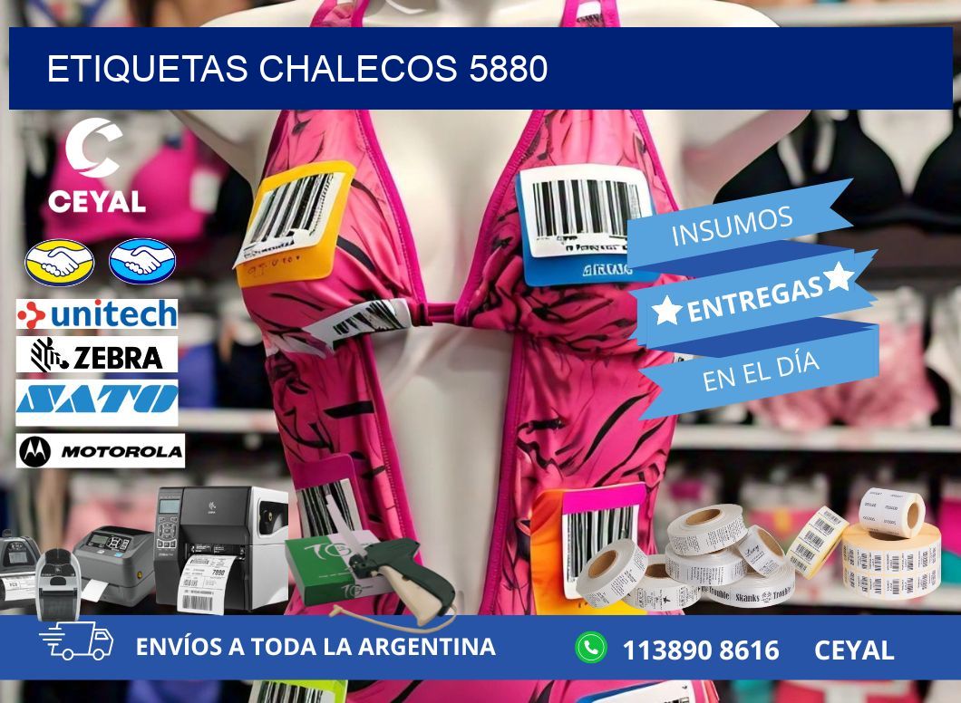 ETIQUETAS CHALECOS 5880