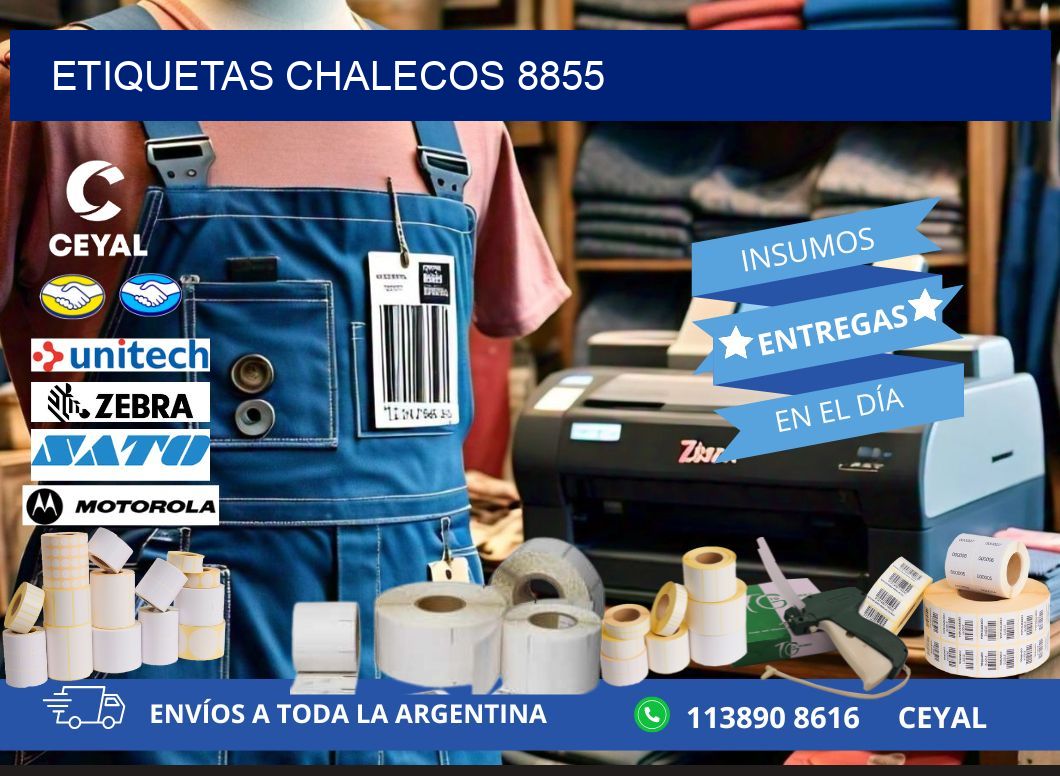 ETIQUETAS CHALECOS 8855