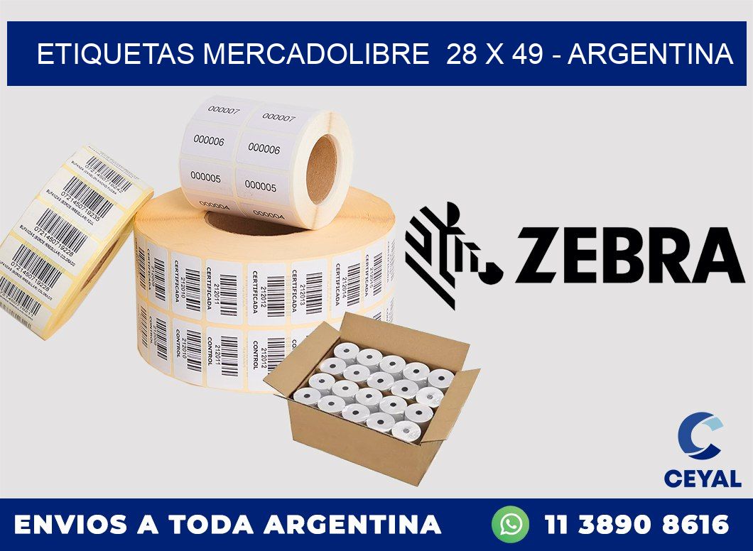 ETIQUETAS MERCADOLIBRE  28 x 49 – ARGENTINA