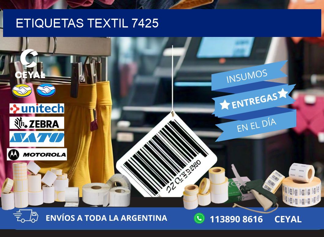 ETIQUETAS TEXTIL 7425