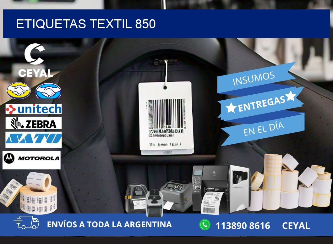 ETIQUETAS TEXTIL 850