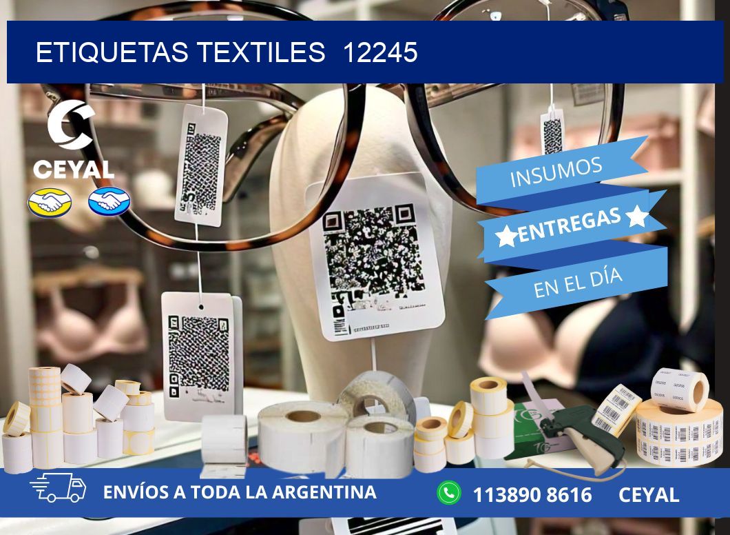 ETIQUETAS TEXTILES  12245