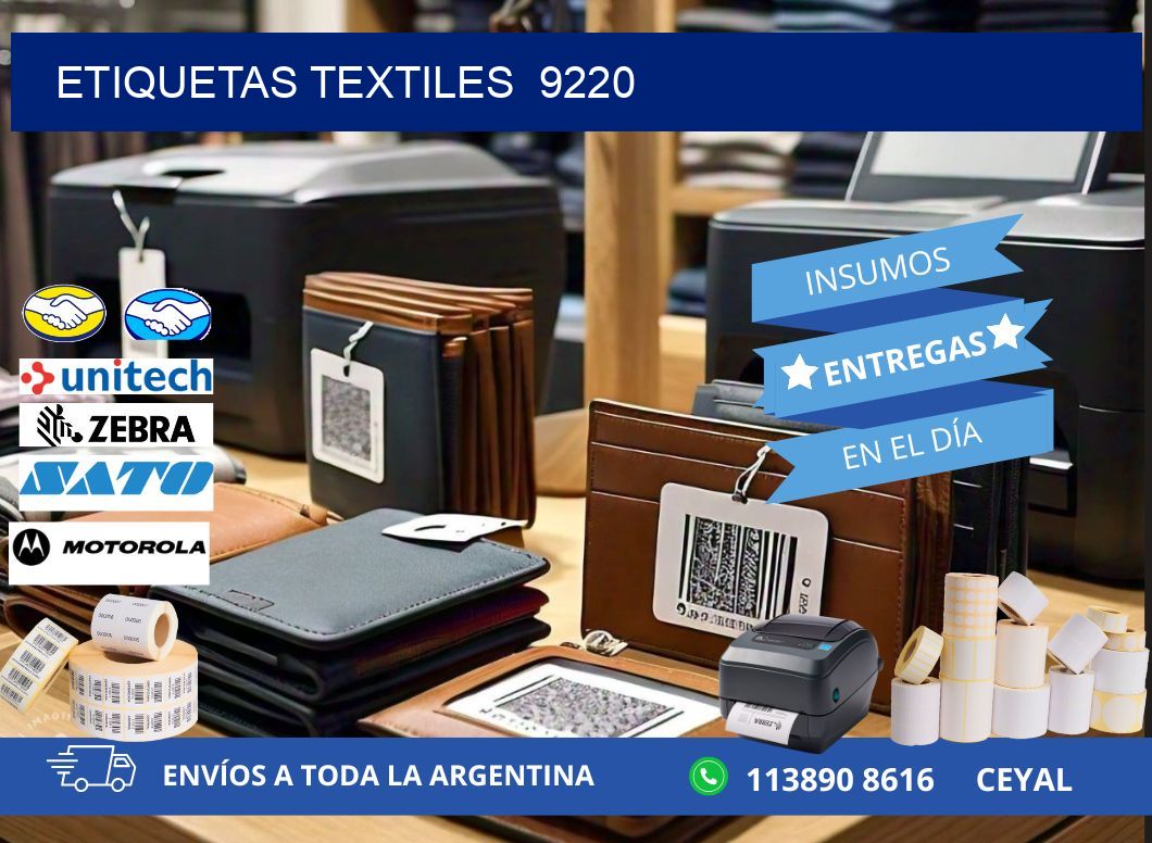 ETIQUETAS TEXTILES  9220