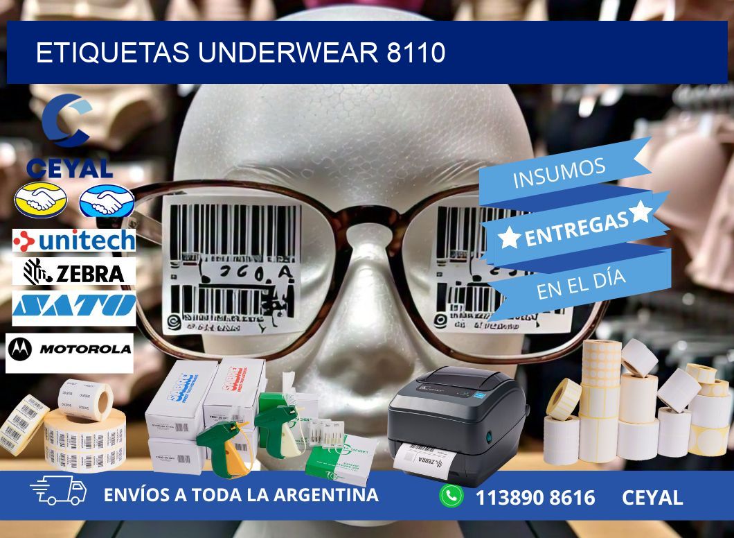 ETIQUETAS UNDERWEAR 8110