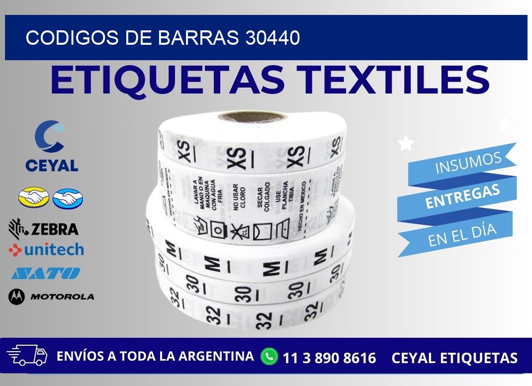 CODIGOS DE BARRAS 30440