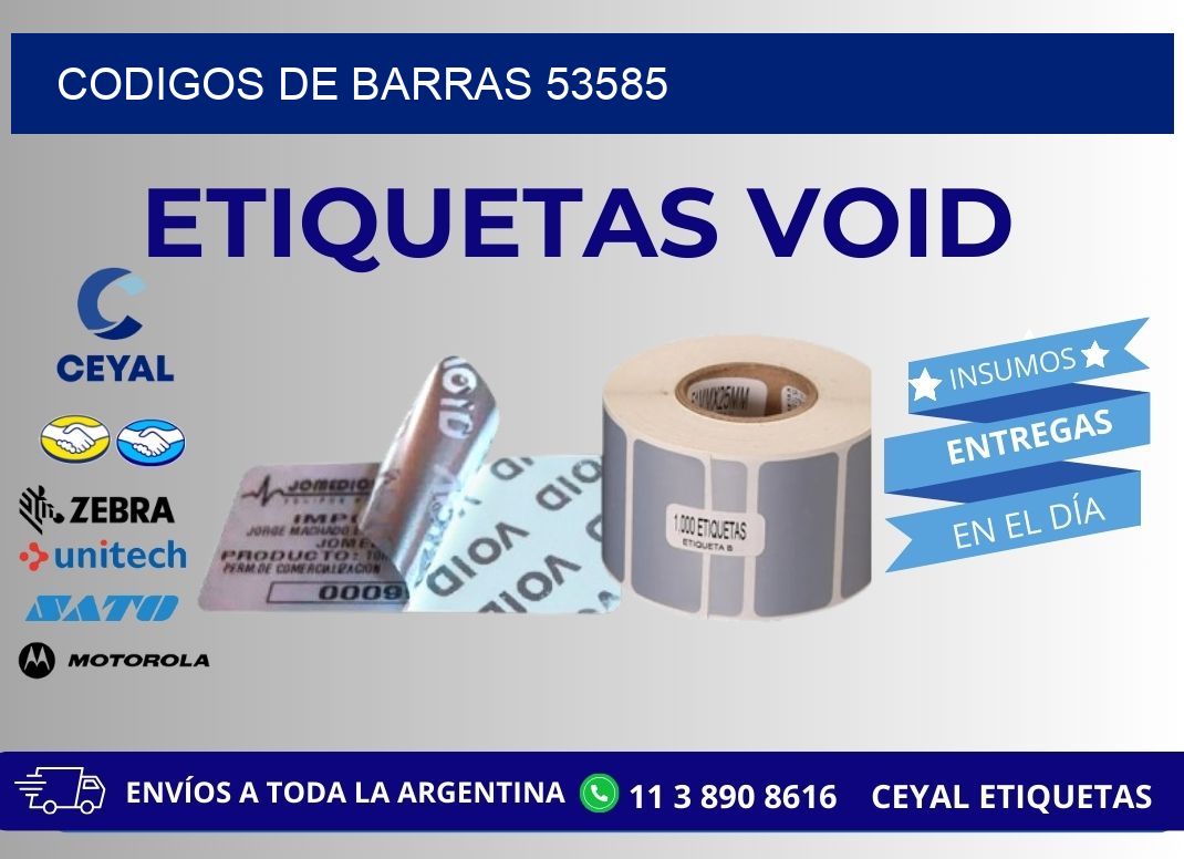 CODIGOS DE BARRAS 53585