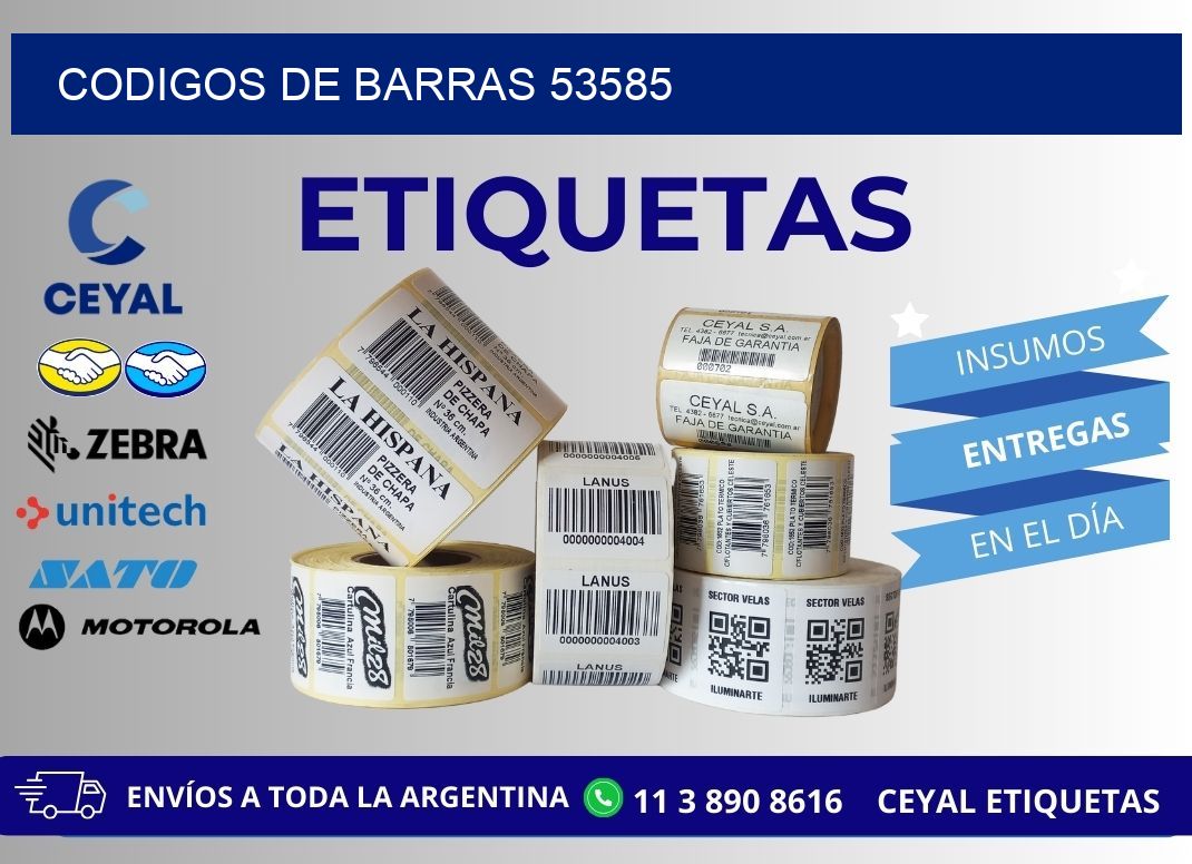 CODIGOS DE BARRAS 53585