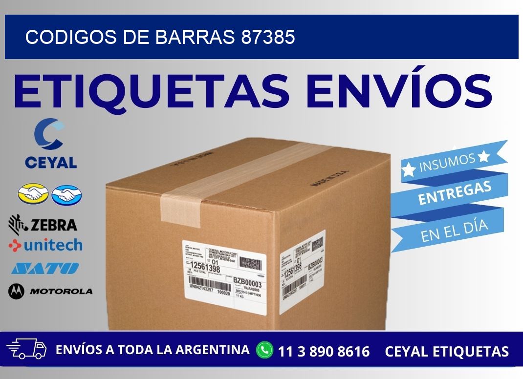 CODIGOS DE BARRAS 87385