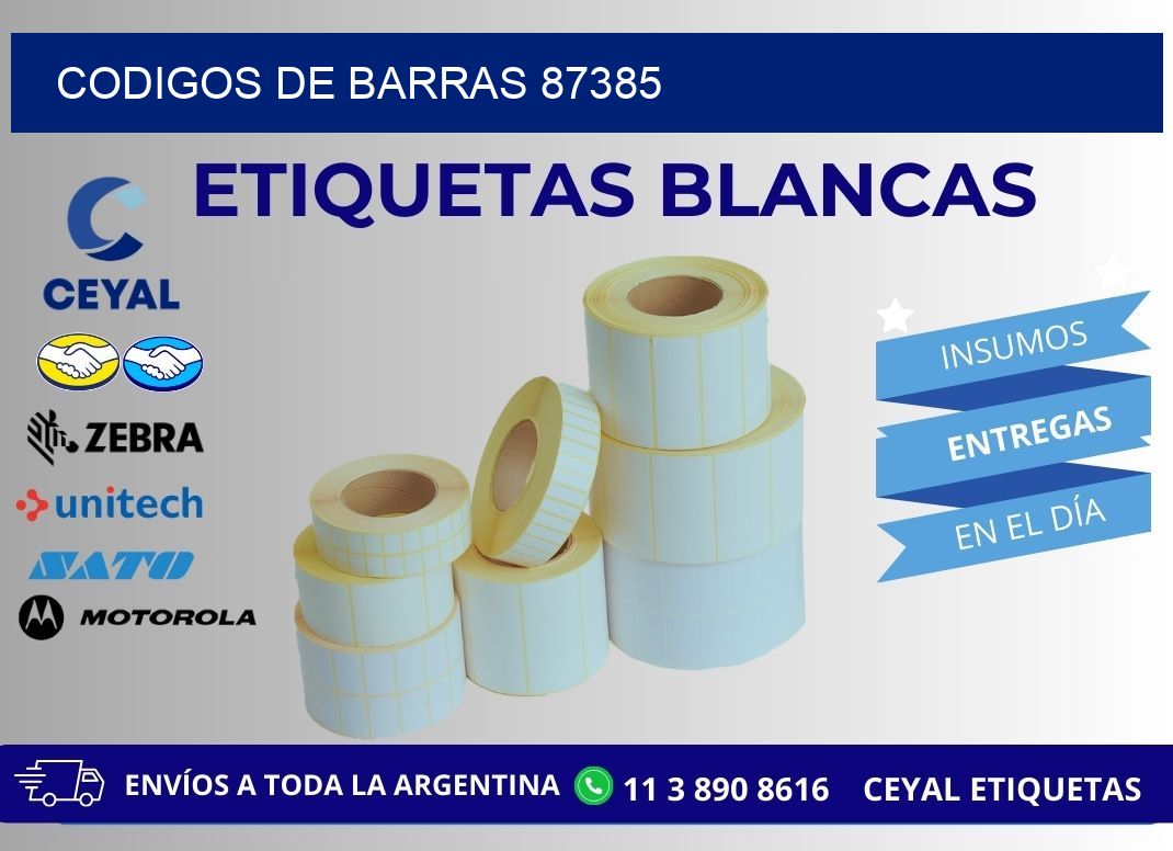 CODIGOS DE BARRAS 87385