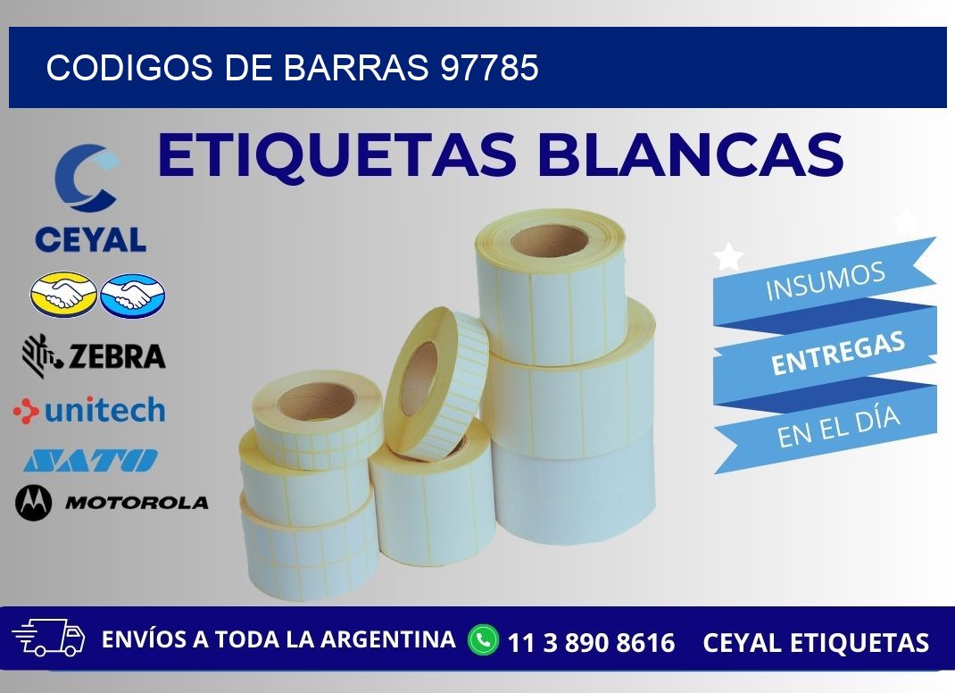 CODIGOS DE BARRAS 97785