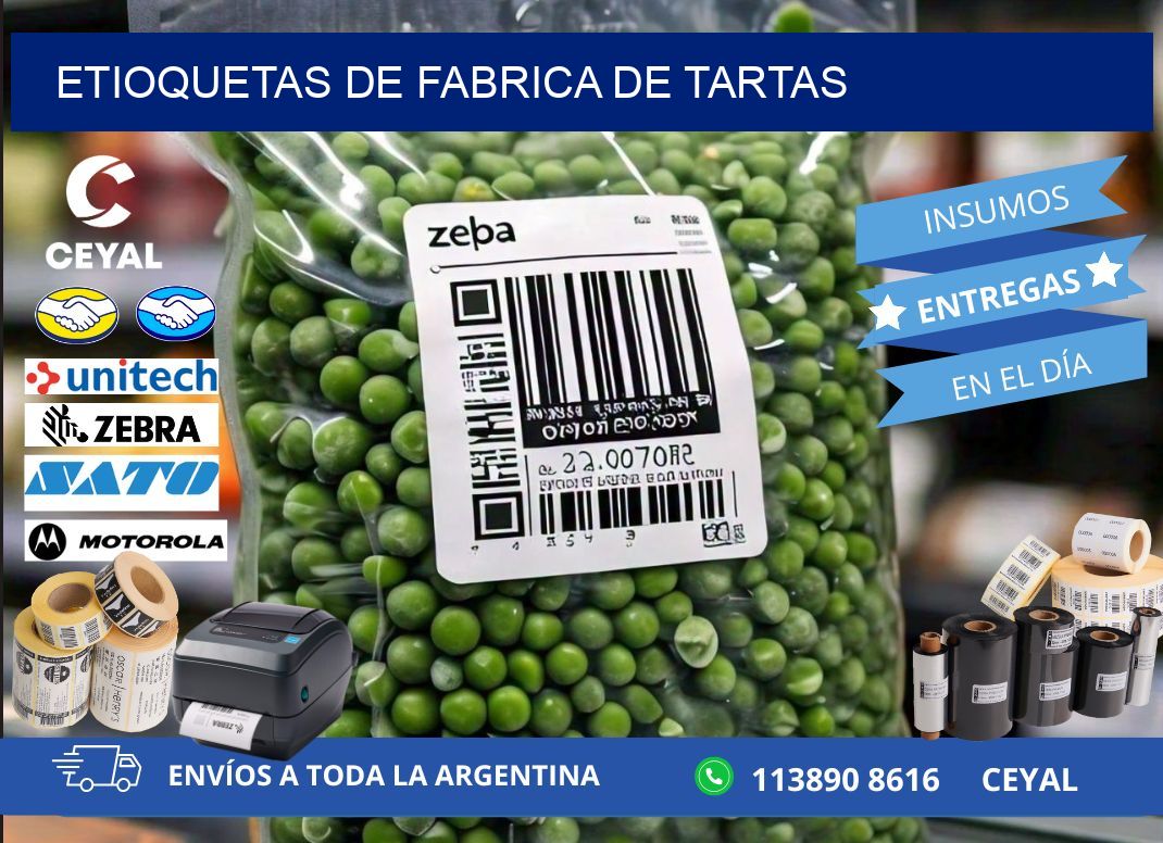 ETIOQUETAS DE FABRICA DE TARTAS