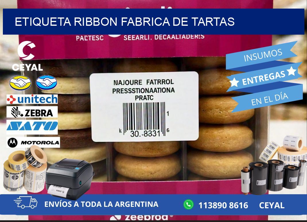 ETIQUETA RIBBON FABRICA DE TARTAS