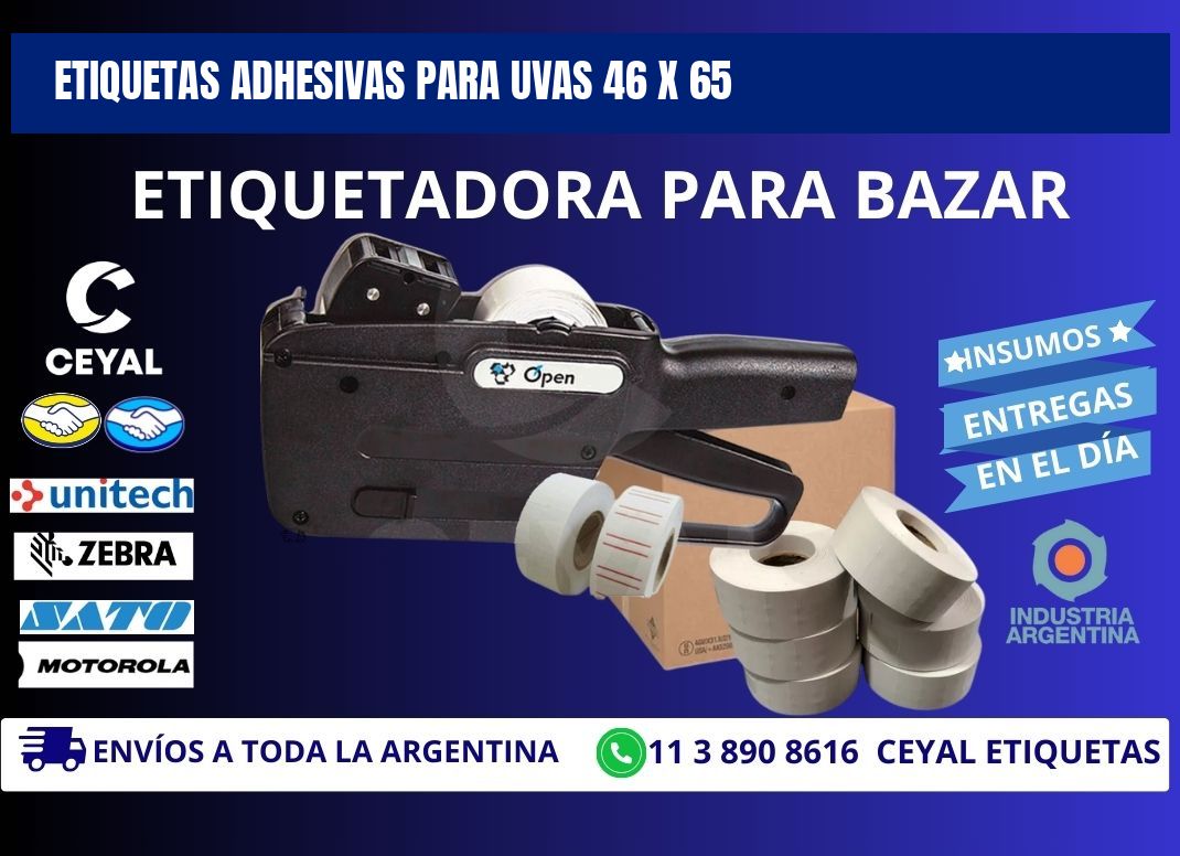 ETIQUETAS ADHESIVAS PARA UVAS 46 x 65