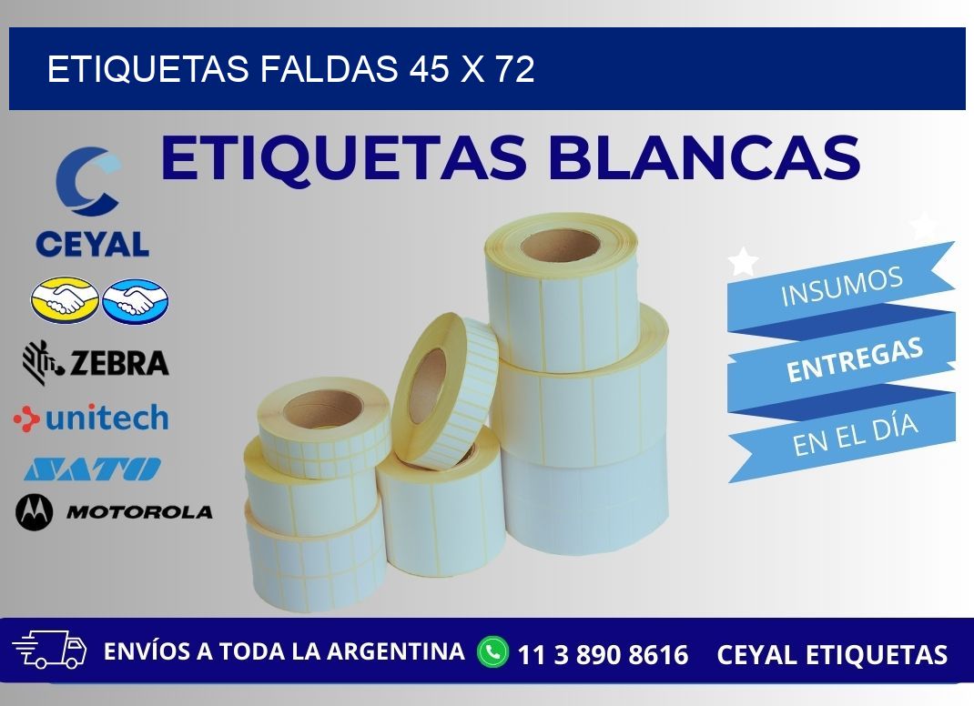 ETIQUETAS FALDAS 45 x 72