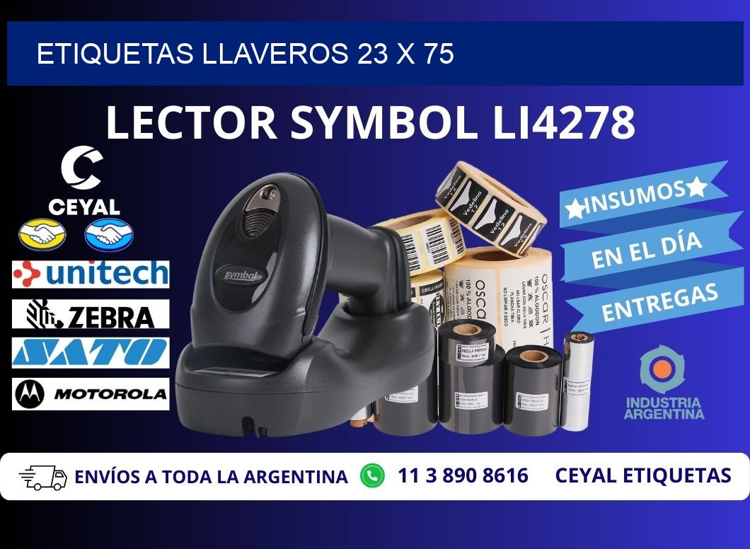 ETIQUETAS LLAVEROS 23 x 75