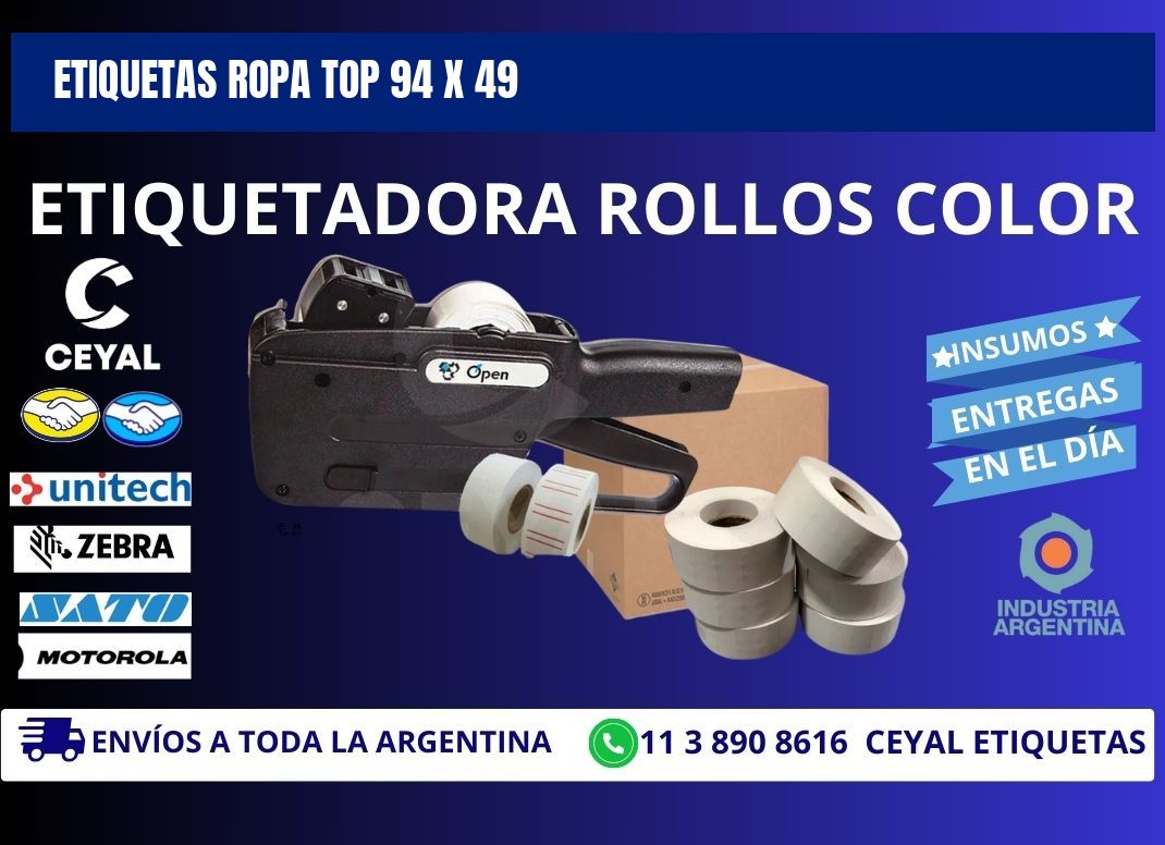 ETIQUETAS ROPA TOP 94 x 49