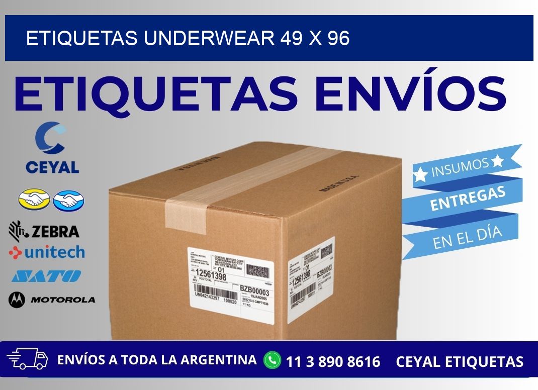 ETIQUETAS UNDERWEAR 49 x 96