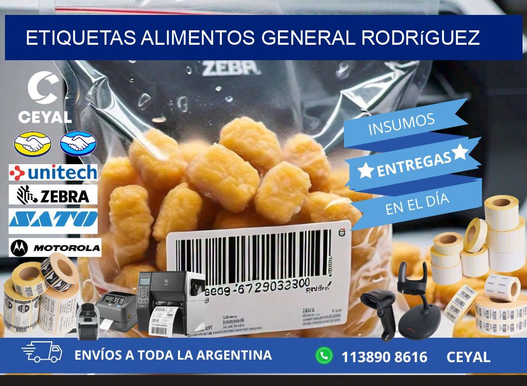 Etiquetas alimentos General Rodríguez