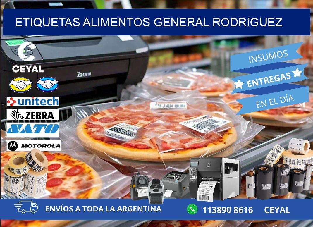 Etiquetas alimentos General Rodríguez