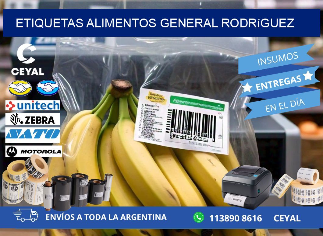 Etiquetas alimentos General Rodríguez