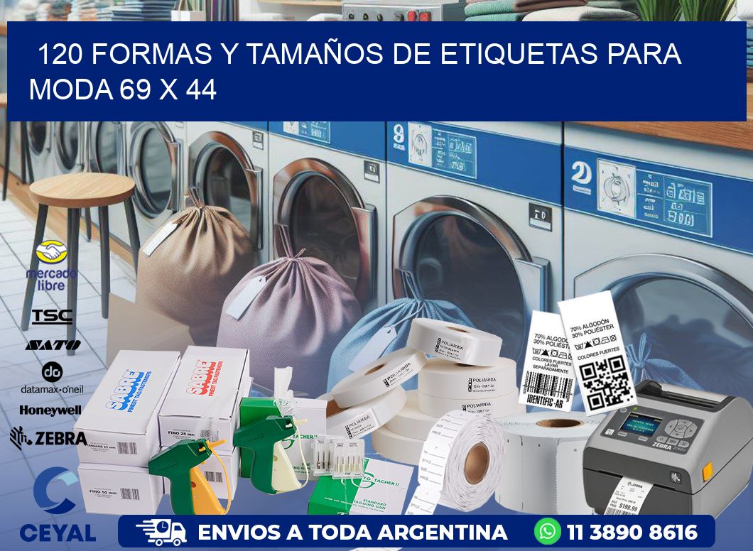120 FORMAS Y TAMAÑOS DE ETIQUETAS PARA MODA 69 x 44