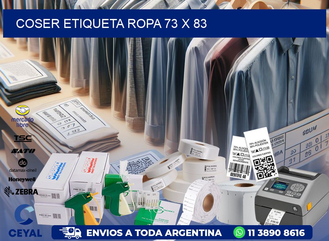 COSER ETIQUETA ROPA 73 x 83