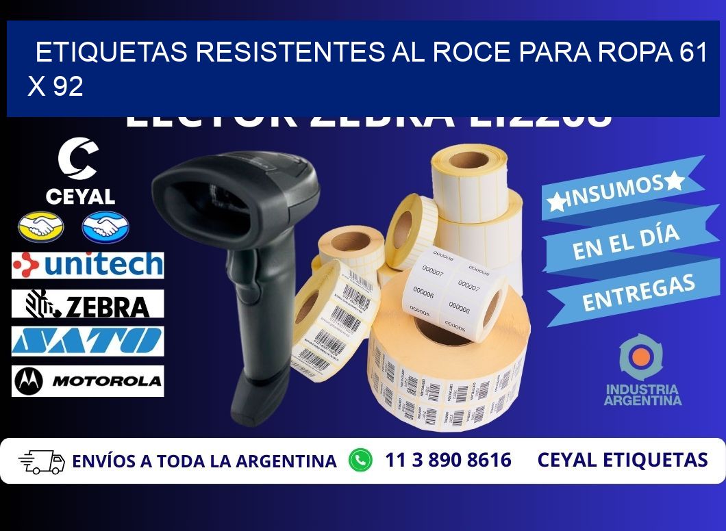 ETIQUETAS RESISTENTES AL ROCE PARA ROPA 61 x 92